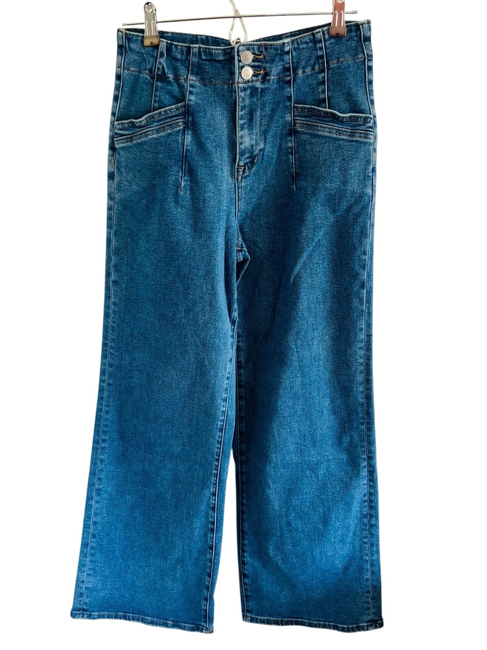 Mica Denim Wide Leg Dark Blue Denim Jeans